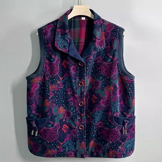 Ženski vest odrasle dobi, V-izrez, poliester tkanina, 50-70% sadržaj, A-silueta