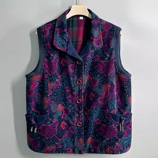 Ženski vest odrasle dobi, V-izrez, poliester tkanina, 50-70% sadržaj, A-silueta