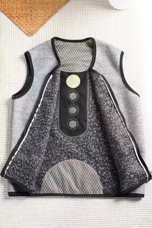 Vestă din fibră de poliester, 90–95% poliester, iarna 2023, stil retro chinezesc