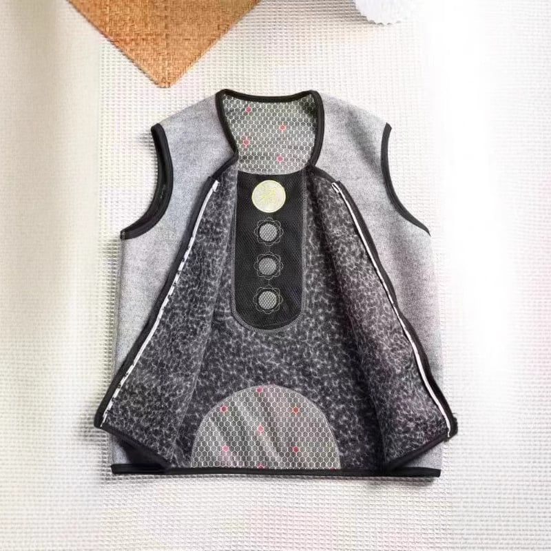 Vestă din fibră de poliester, 90–95% poliester, iarna 2023, stil retro chinezesc