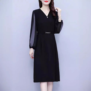 Rochie chiffon, croială lejeră, poliester 50–70% în materialul principal, poliester secundar sub 30%, Primăvara 2024, Kapok Forest