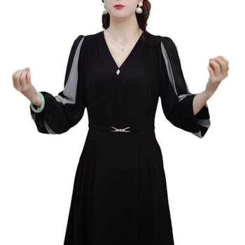 Rochie chiffon, croială lejeră, poliester 50–70% în materialul principal, poliester secundar sub 30%, Primăvara 2024, Kapok Forest