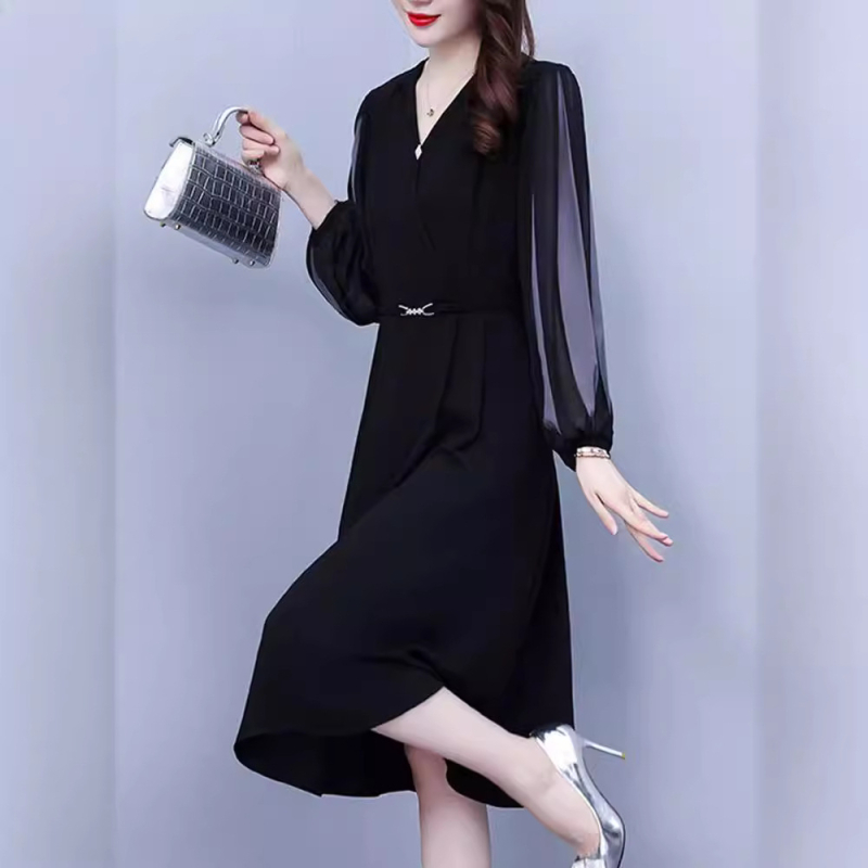 Rochie chiffon, croială lejeră, poliester 50–70% în materialul principal, poliester secundar sub 30%, Primăvara 2024, Kapok Forest