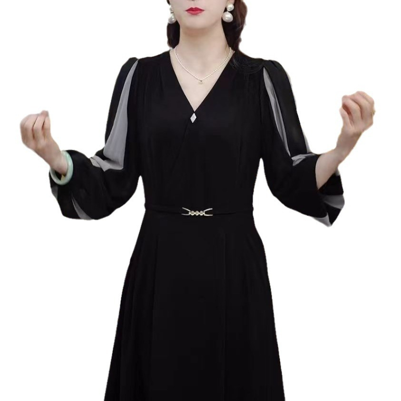 Rochie chiffon, croială lejeră, poliester 50–70% în materialul principal, poliester secundar sub 30%, Primăvara 2024, Kapok Forest