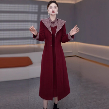 Női kardigán és szoknya szett, 2025 tél, középméretű szoknya, hosszú ujjú, anyag: Egyéb elasztánnal