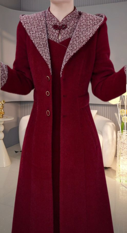 Női kardigán és szoknya szett, 2025 tél, középméretű szoknya, hosszú ujjú, anyag: Egyéb elasztánnal