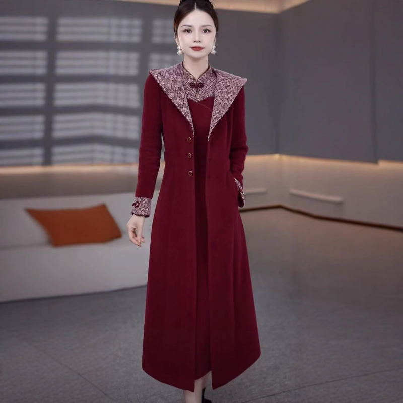 Női kardigán és szoknya szett, 2025 tél, középméretű szoknya, hosszú ujjú, anyag: Egyéb elasztánnal