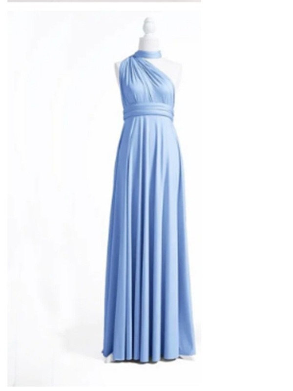 Bandage haljina s vezivanjem, prekriženi leđa i otvoreni dio, bez rukava, V izrez, visok struk, elastični poliester s spandeksom, duga i kratka verzija