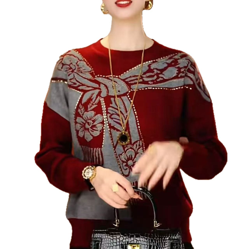 Тениска с 3D рисунък, дълъг ръкав, V-образно деколте, 95% полиестер