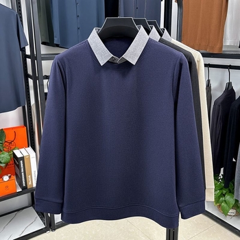Muški dugi rukav majica i sweatshirt s dojmom dvodijelnog kompleta, lagano za proljeće i jesen