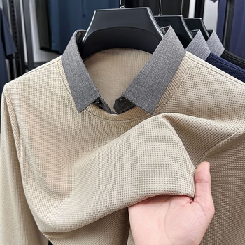 Muški dugi rukav majica i sweatshirt s dojmom dvodijelnog kompleta, lagano za proljeće i jesen