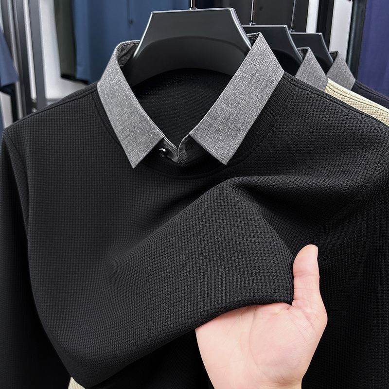 Muški dugi rukav majica i sweatshirt s dojmom dvodijelnog kompleta, lagano za proljeće i jesen