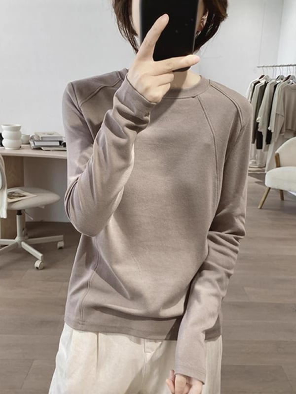Ženski T-shirt s dugim rukavima, oversize kroj, vezenje, viskozno vlakno