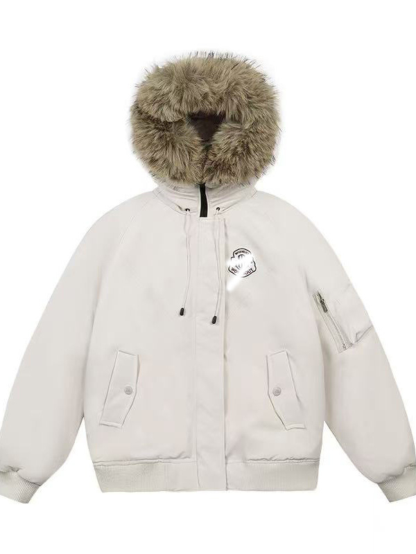 Ženski zimski parka s izolacijom od down-pamuka, debeli podstavljeni kaput u stilu workwear