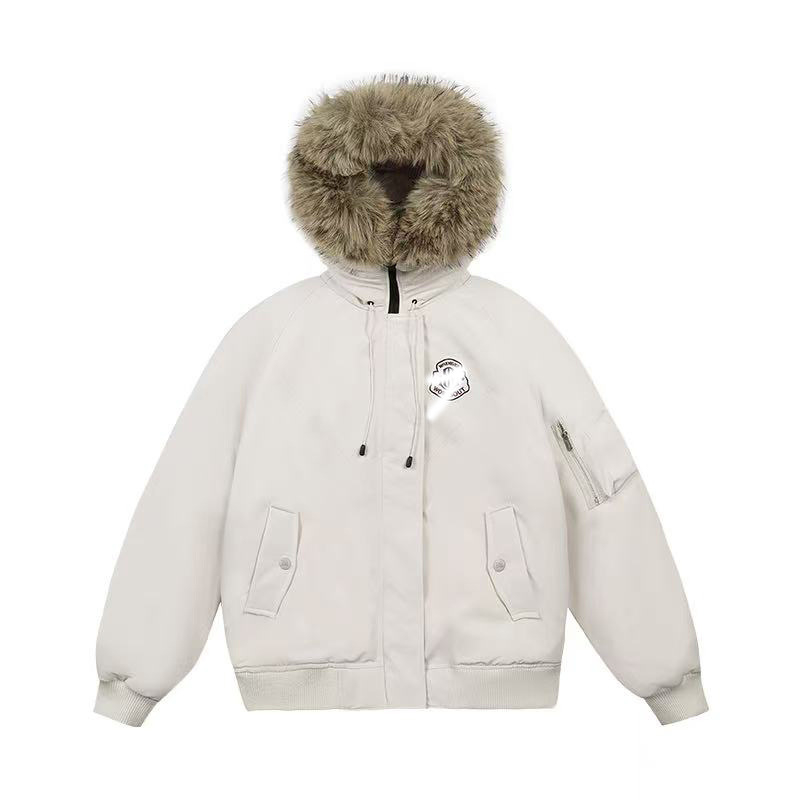 Ženski zimski parka s izolacijom od down-pamuka, debeli podstavljeni kaput u stilu workwear