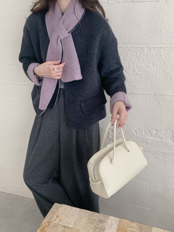 Női vastag gyapjú kabát, kétoldalas kasmír, egyszínű, laza szabás, koreai stílus