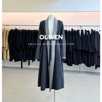 Palton din lână, stil coreean, de înaltă calitate, lână pe ambele fețe, iarnă 2025, 50–70% lână și până la 30% păr de iepure