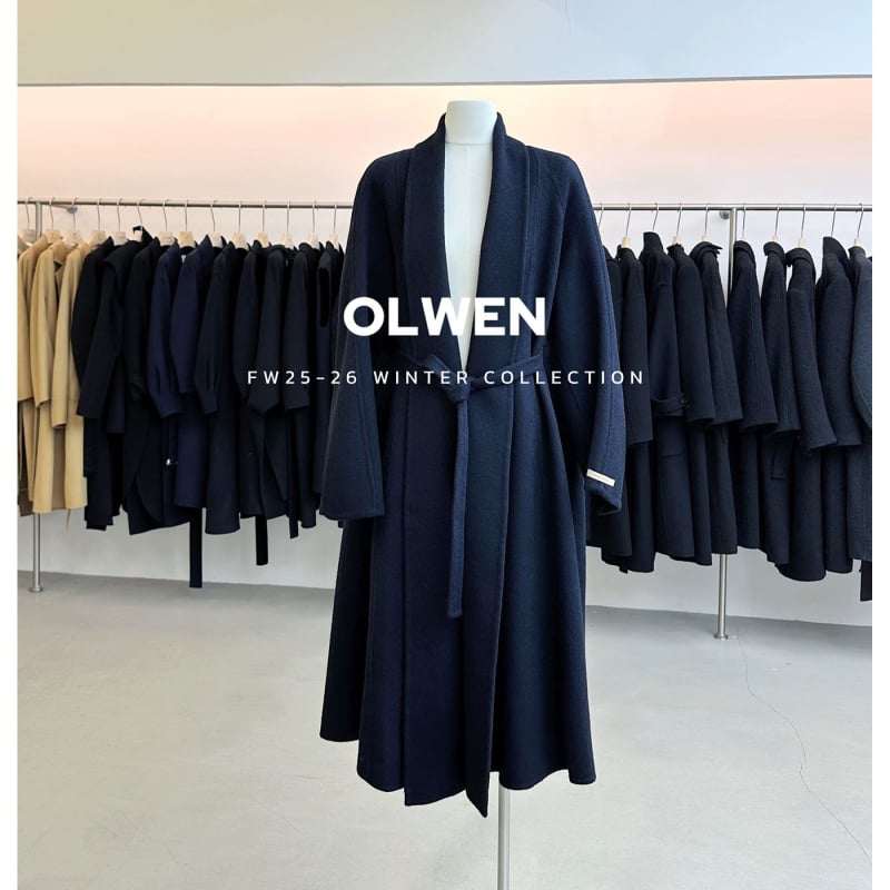 Palton din lână, stil coreean, de înaltă calitate, lână pe ambele fețe, iarnă 2025, 50–70% lână și până la 30% păr de iepure