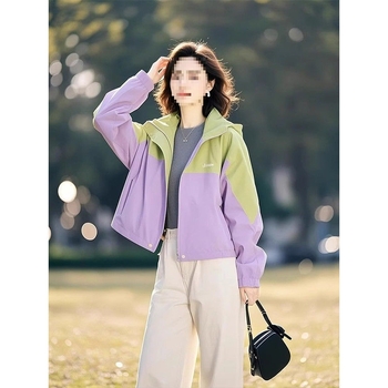 Jachetă de damă cu glugă — material modal, fibre modal, conținut sub 30%, toamna 2025