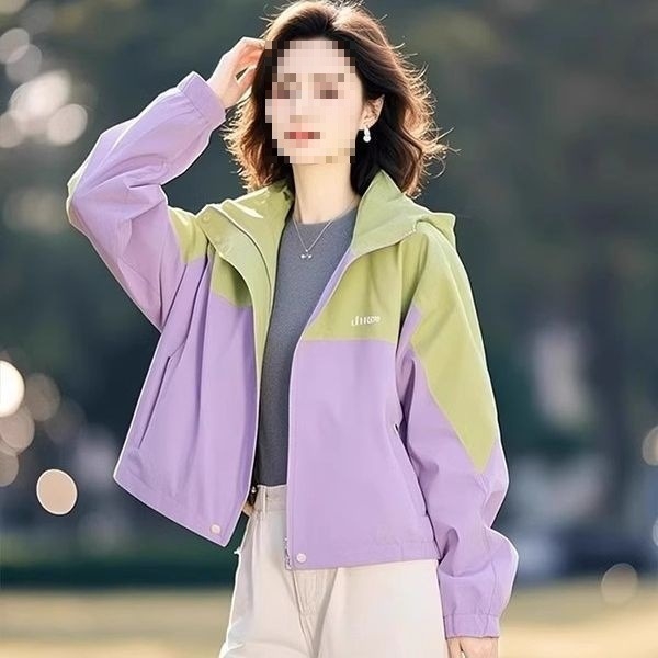 Jachetă de damă cu glugă — material modal, fibre modal, conținut sub 30%, toamna 2025