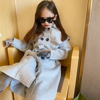 Palton lung pentru fete 3–15 ani, corduroy, lâna de iepure 90–95% în materialul principal, al doilea material <30%, Primăvara 2023