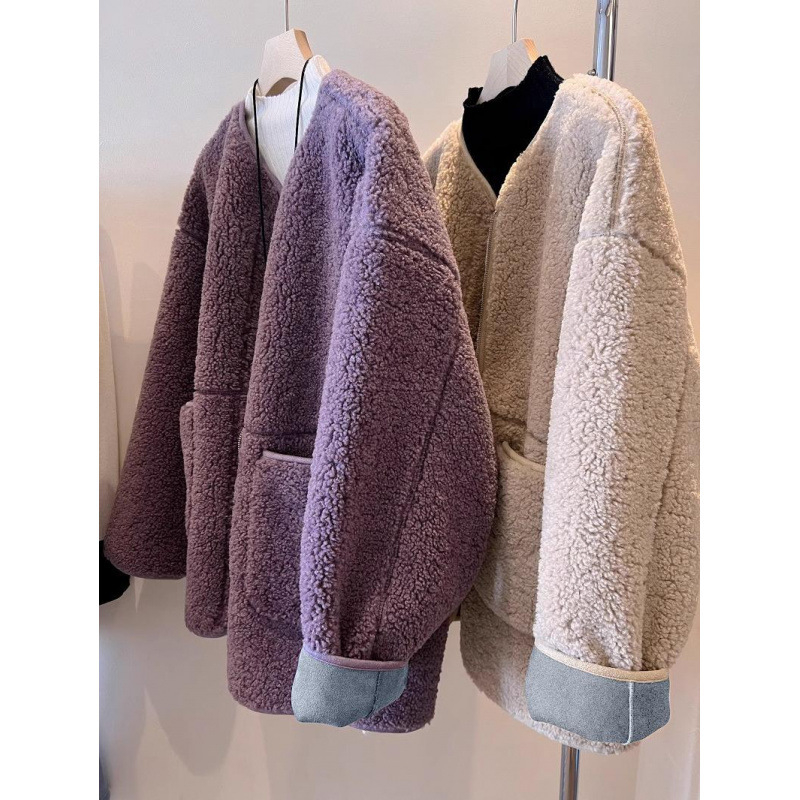 Női fleece kabát lazán szabott, polo gallér, cipzár, hosszú ujjú, közepes vastagság