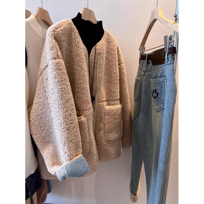 Női fleece kabát lazán szabott, polo gallér, cipzár, hosszú ujjú, közepes vastagság