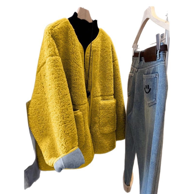 Női fleece kabát lazán szabott, polo gallér, cipzár, hosszú ujjú, közepes vastagság