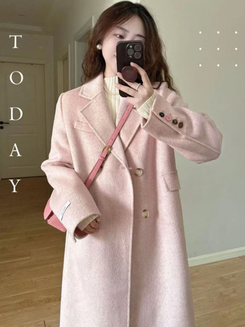 Női gyapjúkabát, karcsú fazon, öltönygallér, egysoros gombolás, 95% feletti gyapjú, téli 2024 kollekció