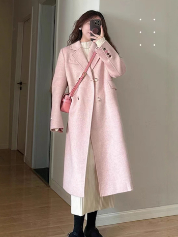 Női gyapjúkabát, karcsú fazon, öltönygallér, egysoros gombolás, 95% feletti gyapjú, téli 2024 kollekció