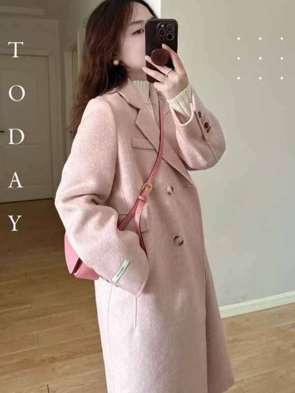 Női gyapjúkabát, karcsú fazon, öltönygallér, egysoros gombolás, 95% feletti gyapjú, téli 2024 kollekció