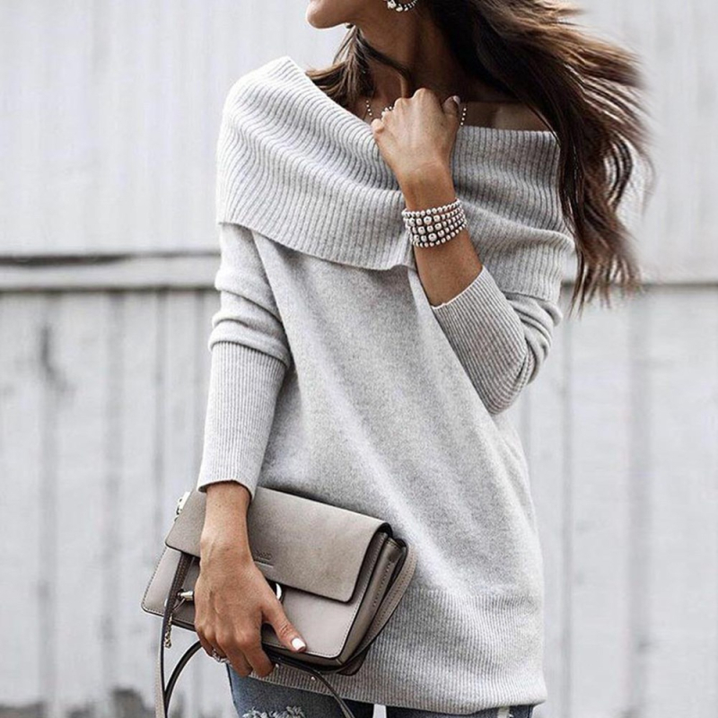 Rochie midi cu umeri goi, cu imprimeu, croială A-line, mâneci lungi raglan, amestec blană de iepure și acril.