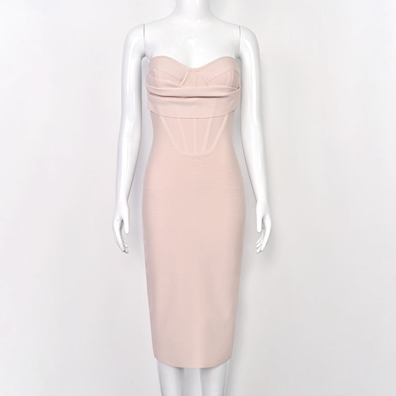 Ruha tubus-top stílusú, magas derékkal, középhosszú, poliészter-spandex anyag