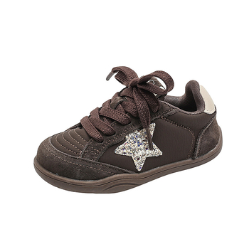 Детски обувки от естествена кожа за свободно време, унисекс, с велкро закопчаване, високи върхове, гумена противохлъзваща подметка