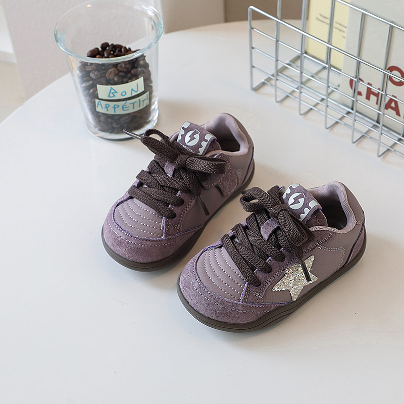 Детски обувки от естествена кожа за свободно време, унисекс, с велкро закопчаване, високи върхове, гумена противохлъзваща подметка