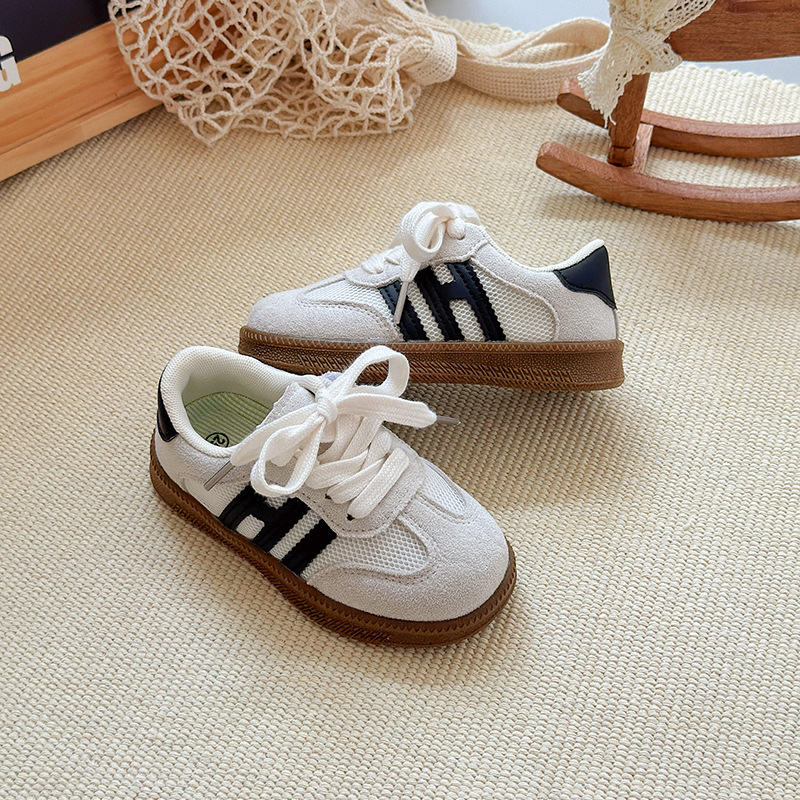 Adidași pentru copii cu plasă, ușori, talpă din cauciuc antiderapant, închidere Velcro, unisex