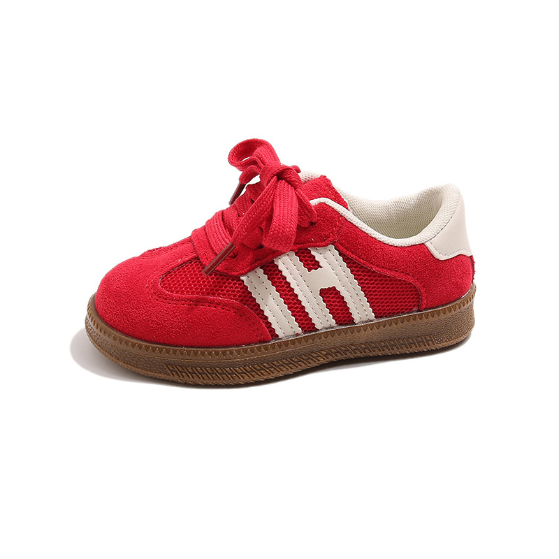 Adidași pentru copii cu plasă, ușori, talpă din cauciuc antiderapant, închidere Velcro, unisex