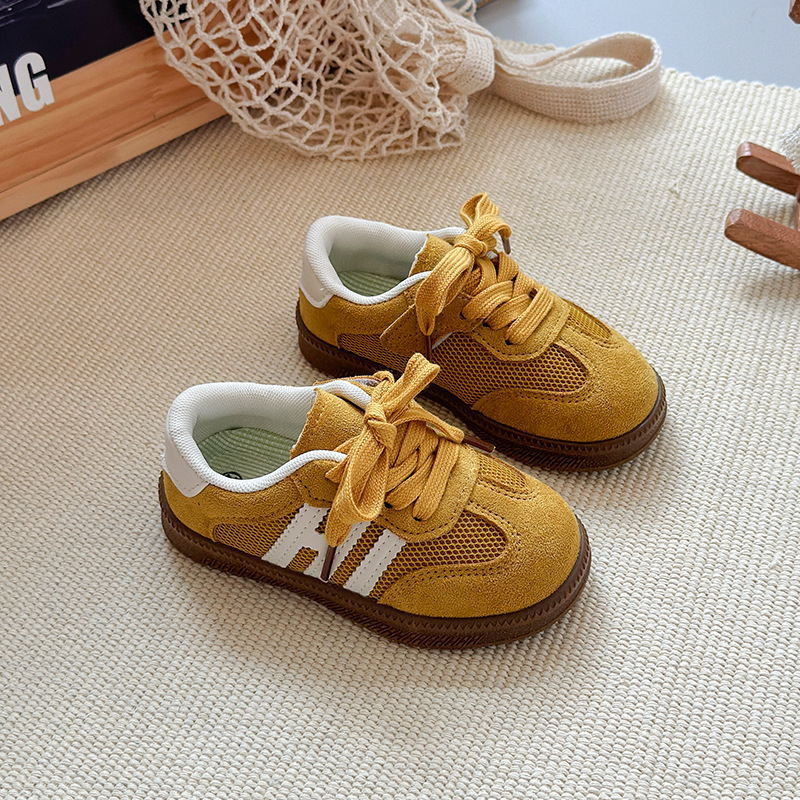 Adidași pentru copii cu plasă, ușori, talpă din cauciuc antiderapant, închidere Velcro, unisex