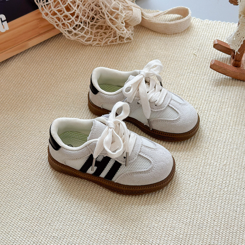 Adidași pentru copii cu plasă, ușori, talpă din cauciuc antiderapant, închidere Velcro, unisex