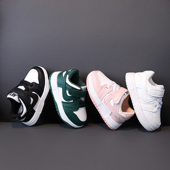 Платформени детски спортни обувки, корейски стил, Velcro закопчаване, нисък връх, за деца 1–3 и 4–6 години (платформени, корейски стил, Velcro закопчаване, нисък връх, 1–3 и 4–6 години)