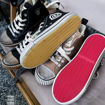 Унисекс детски платформи от платно, гумена подметка, ретро стил, средна височина, за деца 4–16 г