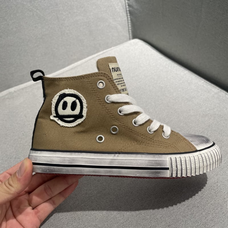 Унисекс детски платформи от платно, гумена подметка, ретро стил, средна височина, за деца 4–16 г