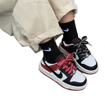 Детски спортни обувки от естествена кожа – антихлъзгаща подметка, закопчаване с велкро, подметка от гума, унисекс