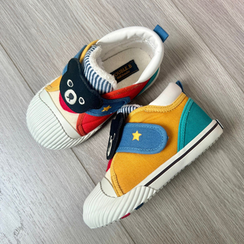 Детски платнени обувки с велкро, унисекс, за деца 1–3 години, вулканизирана гумена подметка