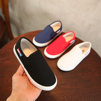 Ninny Monkey Dječje platnene tenisice Slip-On – za osnovnu školu, za dječake i djevojčice, jednostavan klasičan stil