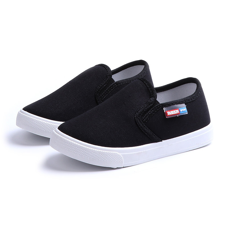 Ninny Monkey Dječje platnene tenisice Slip-On – za osnovnu školu, za dječake i djevojčice, jednostavan klasičan stil