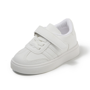 Pantofi sport pentru copii, primăvară-toamnă, unisex, exterior PU, talpă PVC, branță latex, căptușeală din plasă, bandă elastică