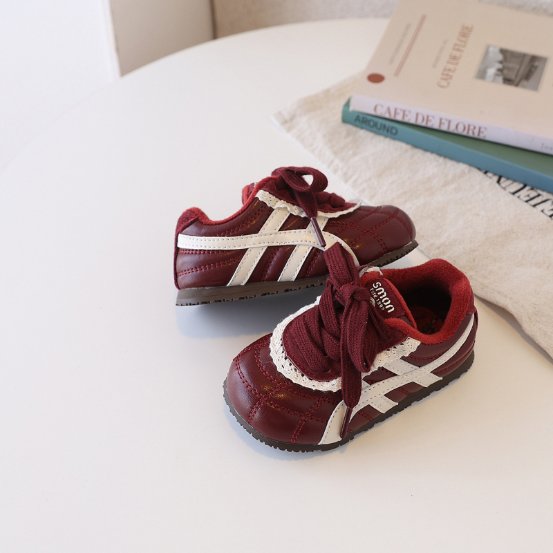 Dječje sportske tenisice, jesen 2025, unisex, mekana potplata, Velcro kopčanje, gornji dio od mikrovlakna, gumena potplat, Forrest Gump stil