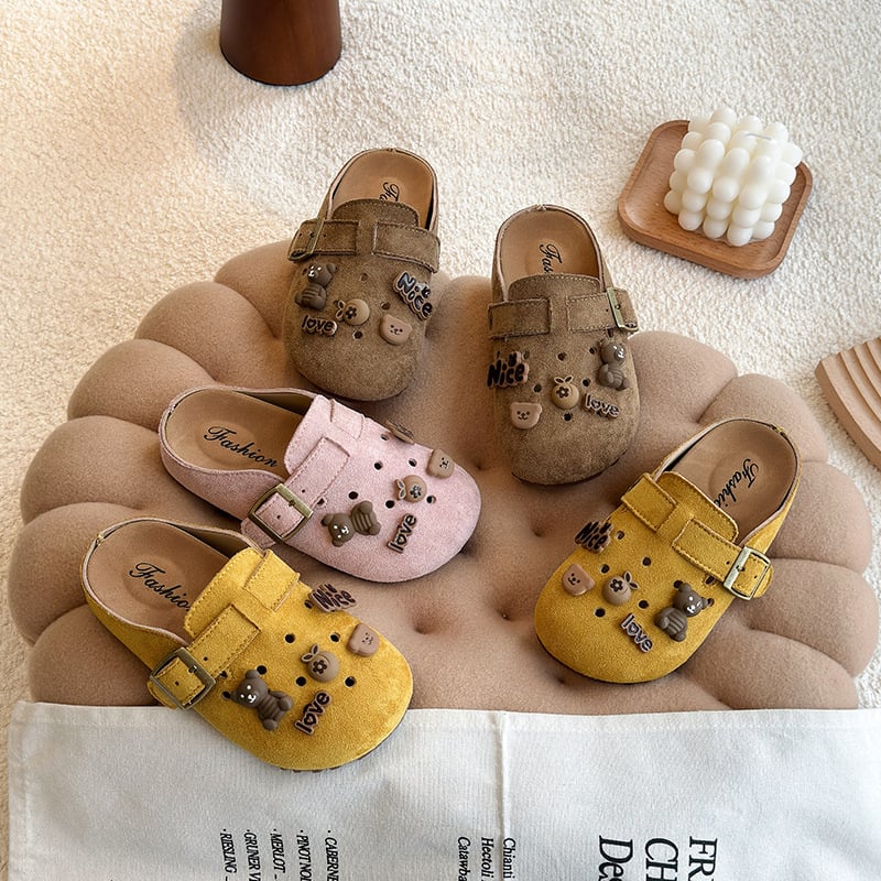 Dječje Birkenstock stil sandale s zatvorenim prstom, prozračne slip-on, ljeto 2025, korejskog stila
