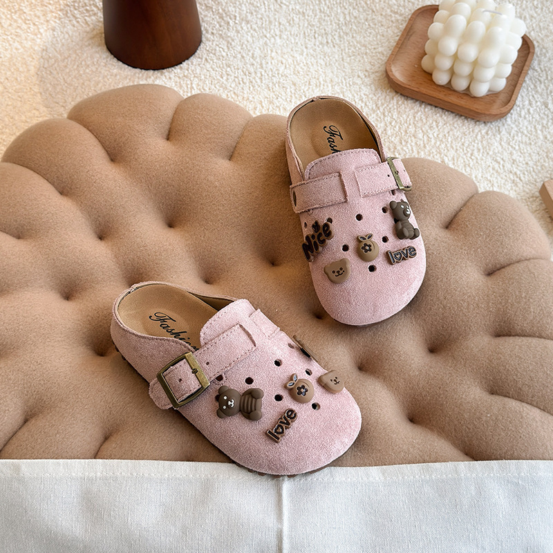 Dječje Birkenstock stil sandale s zatvorenim prstom, prozračne slip-on, ljeto 2025, korejskog stila
